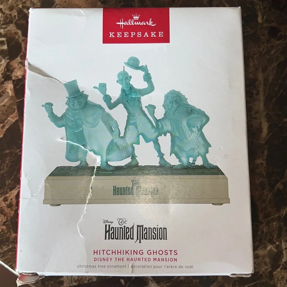 Hallmark Keepsake Disney Haunted Mansion Hitchhiking Ghosts Christmas Ornament